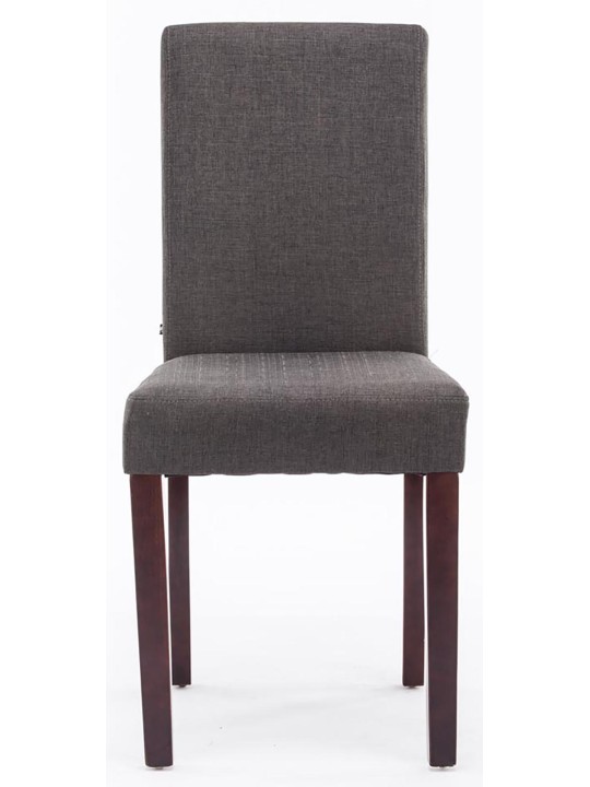 Sæt med 4 spisestuestole Ina stof cappuccino, mørkegrå Sæt med 4 spisestuestole Ina stof cappuccino, mørkegrå