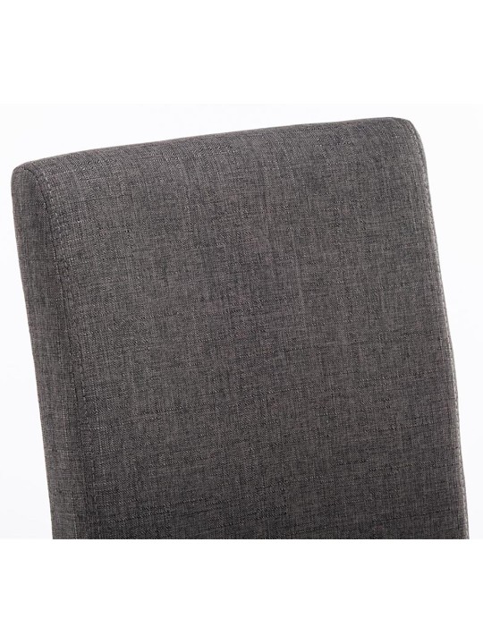 Sæt med 4 spisestuestole Ina stof cappuccino, mørkegrå Sæt med 4 spisestuestole Ina stof cappuccino, mørkegrå