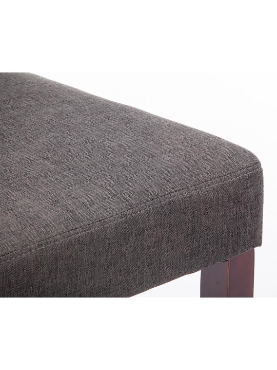 Sæt med 4 spisestuestole Ina stof cappuccino, mørkegrå Sæt med 4 spisestuestole Ina stof cappuccino, mørkegrå