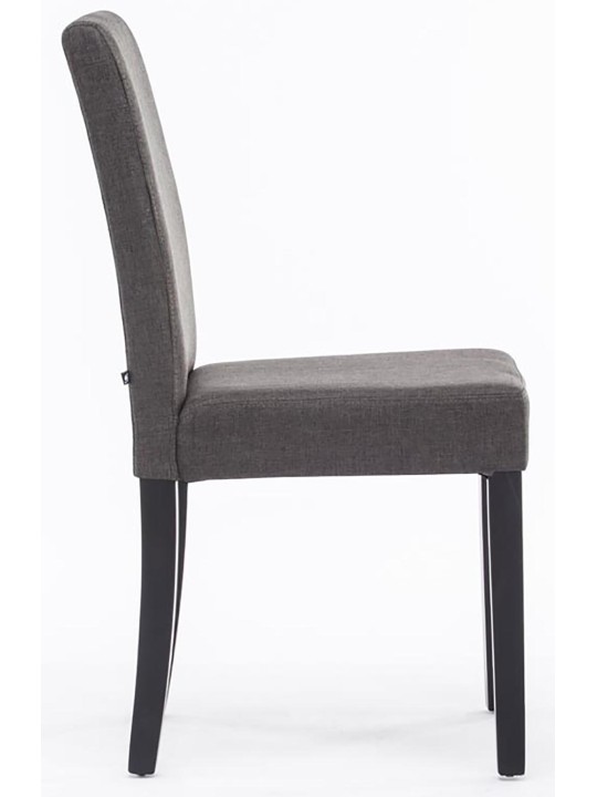 Sæt med 4 spisestuestole Ina stof, mørkegrå
