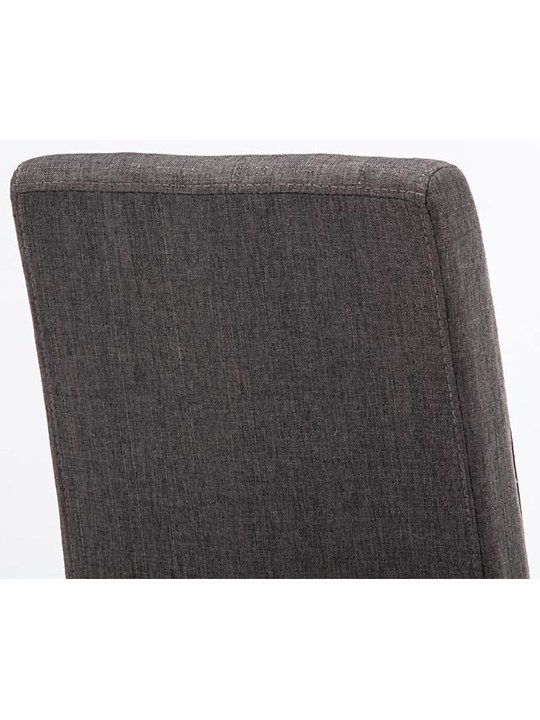 Sæt med 4 spisestuestole Ina stof, mørkegrå