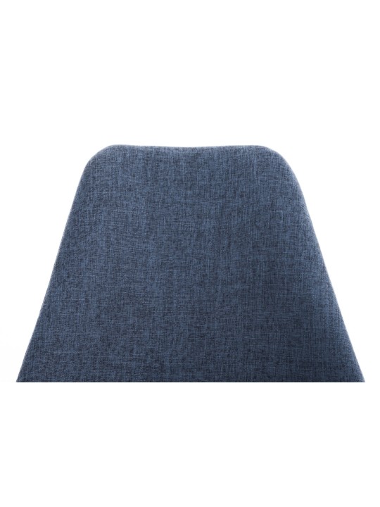 Stol Pegleg stof Firkantet natura, blå