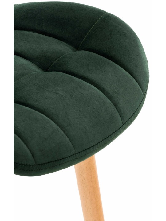 Sæt med 4 stole Elda velvet, grøn