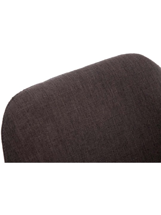 Sæt med 4 besøgsstole Borneo V2 valnødstof, mørkegrå