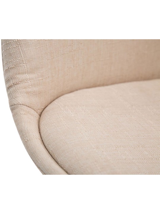 Sæt med 4 besøgsstole Borneo V2 valnødstof, creme Sæt med 4 besøgsstole Borneo V2 valnødstof, creme