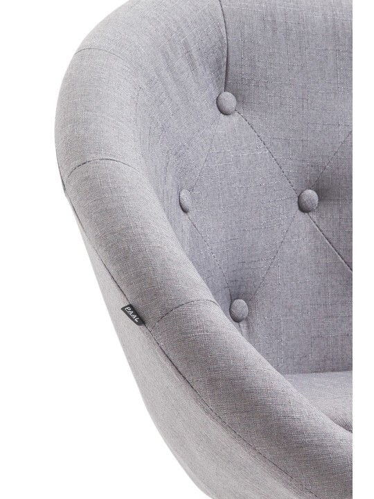 Barstol London V2 stof, grå