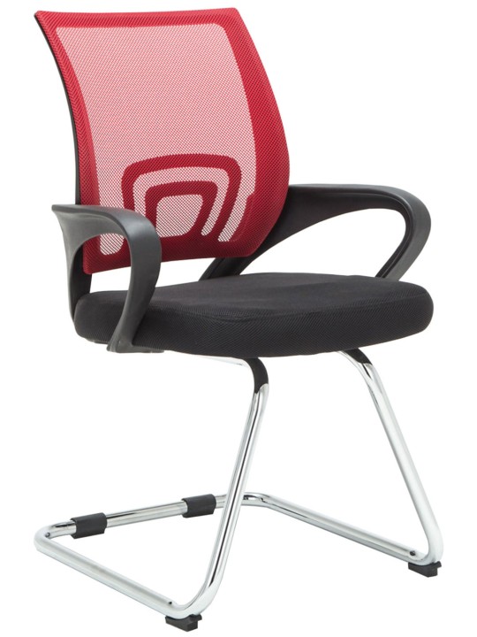 Sæt med 2 besøgsstole Eureka, rød