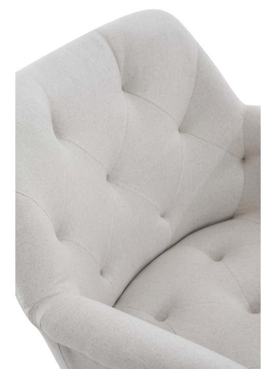 Spisestuestol Langford stof, beige