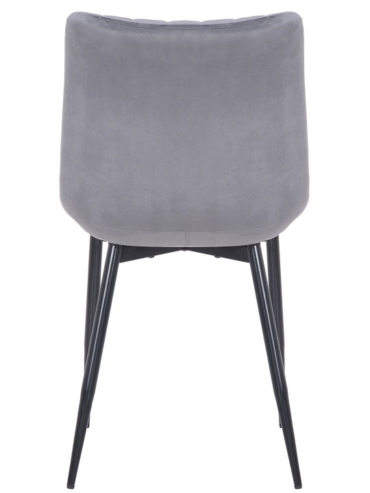 Sæt med 2 stole Rahden velvet, grå Sæt med 2 stole Rahden velvet, grå