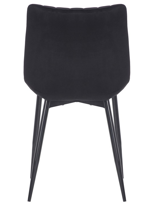 Sæt med 2 stole Rahden velvet, sort