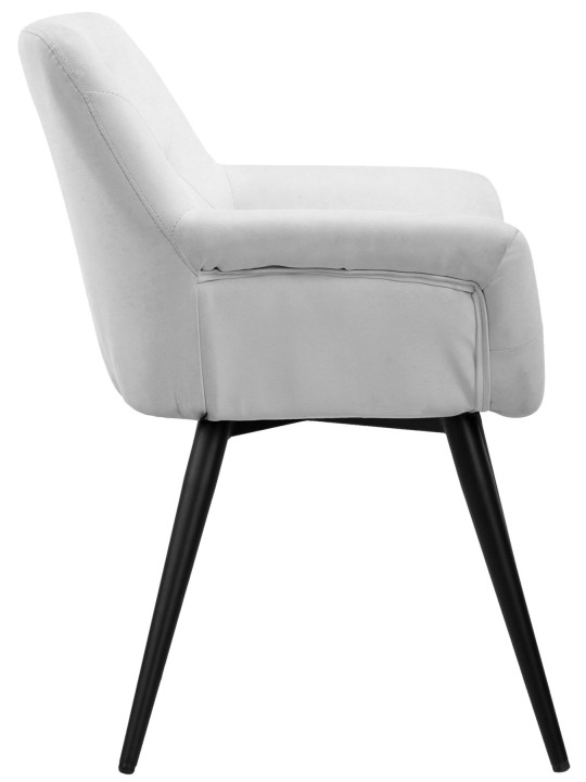 Spisestuestol Langford imiteret læder, hvid