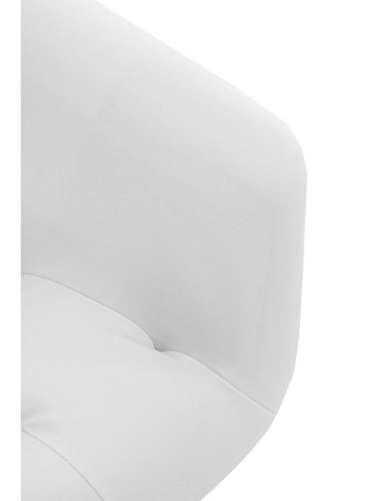 Spisestuestol Langford imiteret læder, hvid
