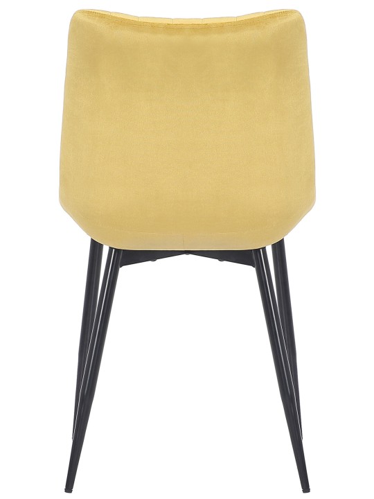 Sæt med 2 stole Rahden velvet, gul