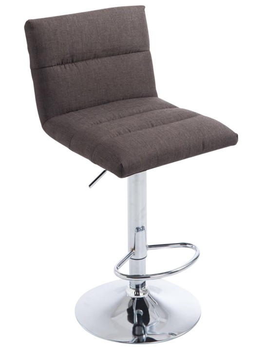 Barstol Limerick stof krom, mørkegrå