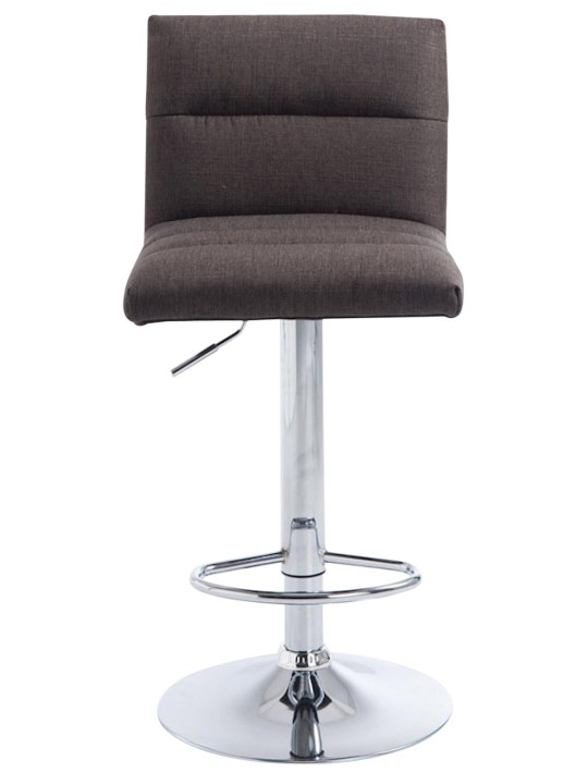 Barstol Limerick stof krom, mørkegrå