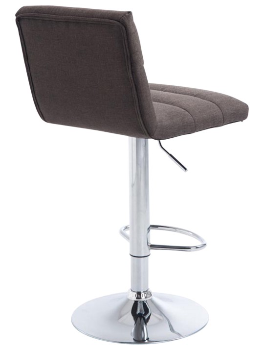 Barstol Limerick stof krom, mørkegrå