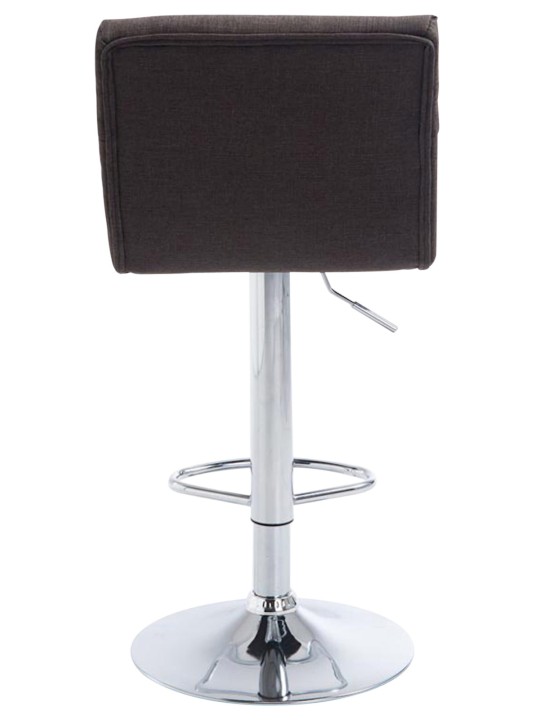Barstol Limerick stof krom, mørkegrå