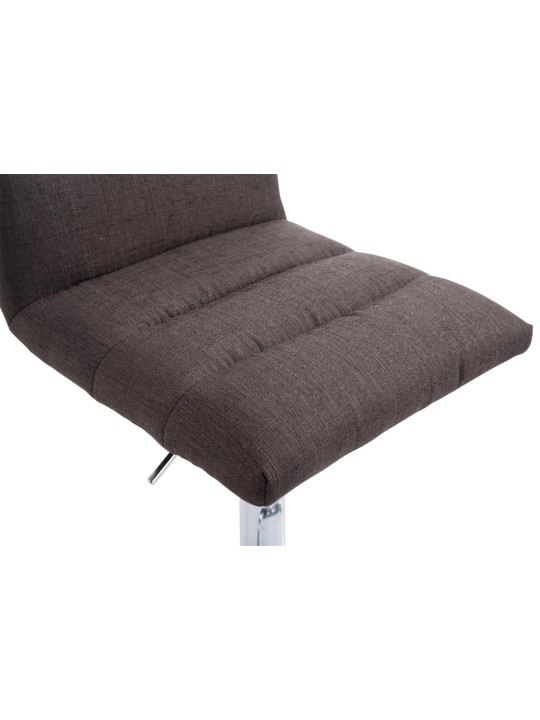 Barstol Limerick stof krom, mørkegrå