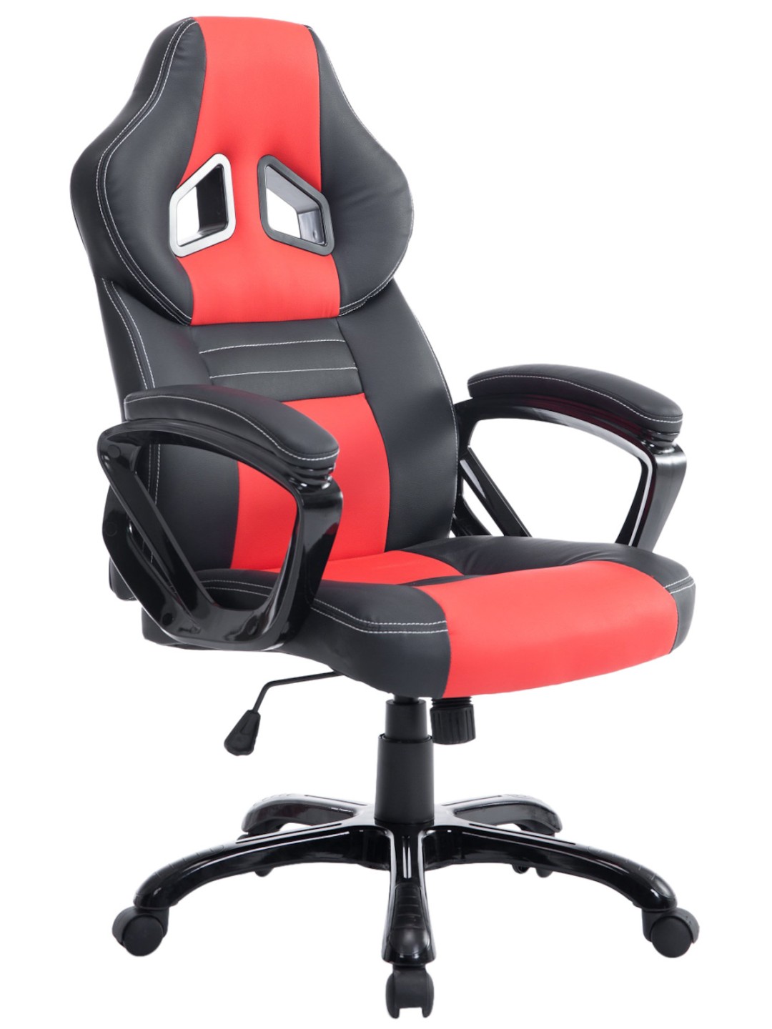 Kontorstol Pedro, sort/rød