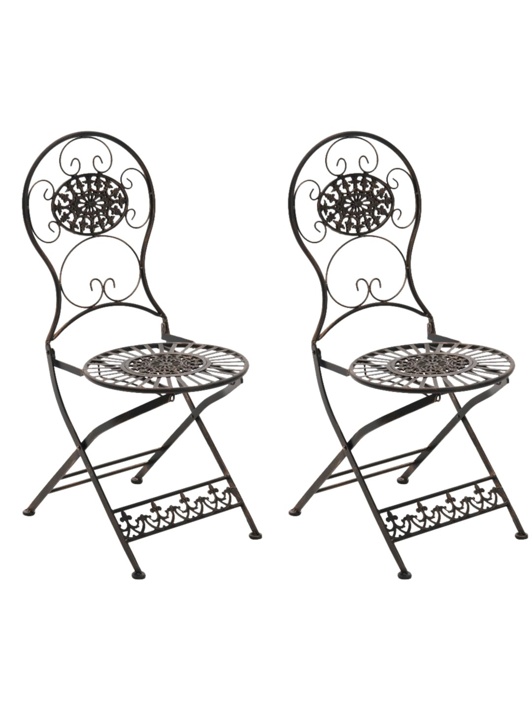 Sæt med 2 stole Mani, bronze