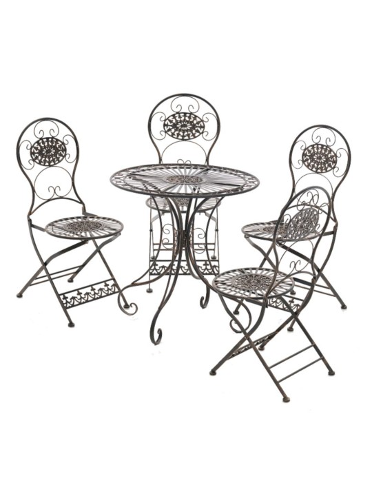 Sæt med 2 stole Mani, bronze