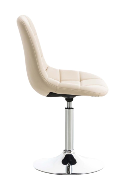 Sæt med 2 stole Emil imiteret læder, creme Sæt med 2 stole Emil imiteret læder, creme