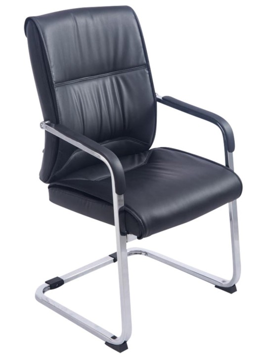 Sæt med 2 cantilever stole XL Anubis, sort