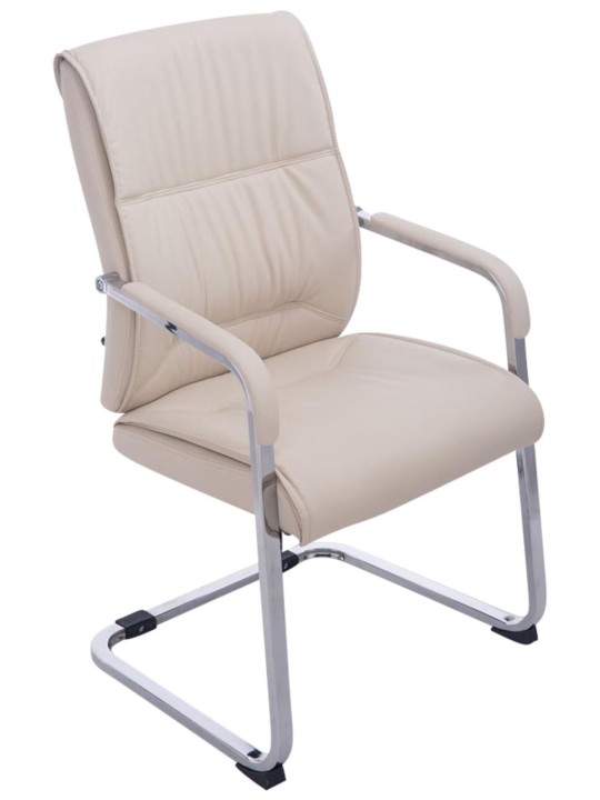 Sæt med 2 cantilever stole XL Anubis, creme