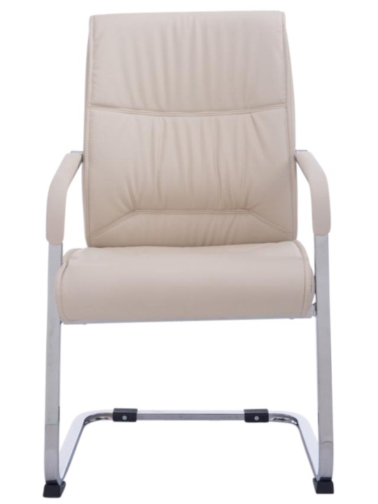 Sæt med 2 cantilever stole XL Anubis, creme