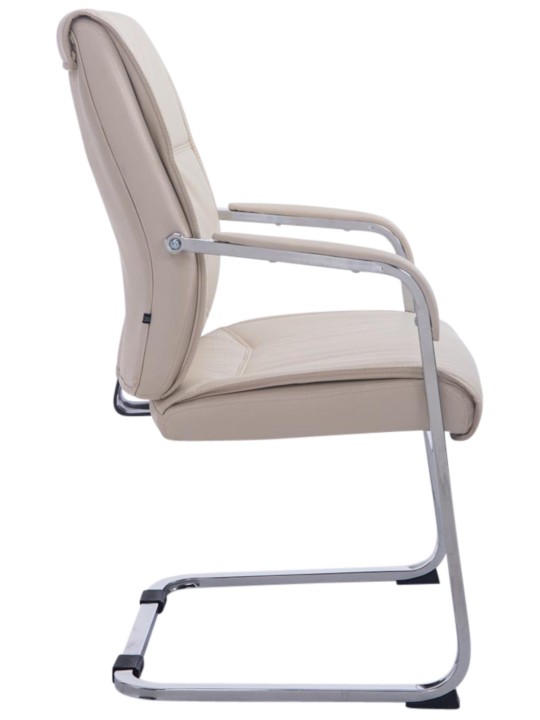 Sæt med 2 cantilever stole XL Anubis, creme