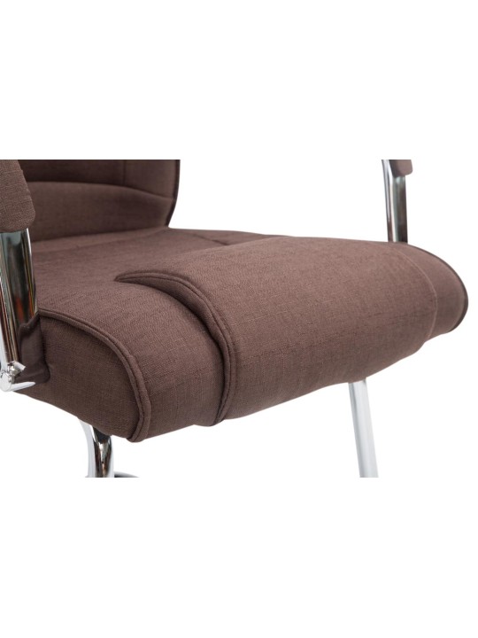 Sæt med 2 stole Attila stof, brun