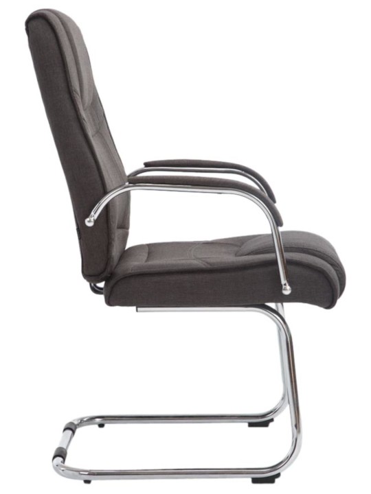 Sæt med 2 stole Attila stof, mørkegrå