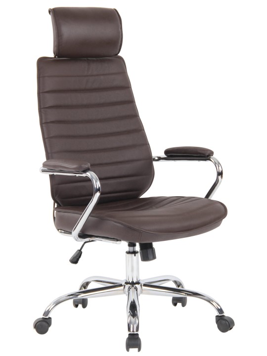 Kontorstol Rako ægte læder, brun Kontorstol Rako ægte læder, brun