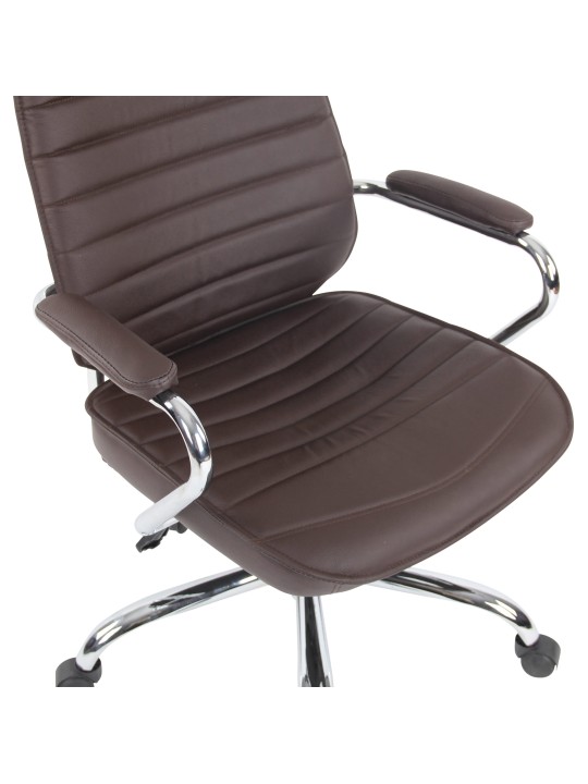 Kontorstol Rako ægte læder, brun Kontorstol Rako ægte læder, brun