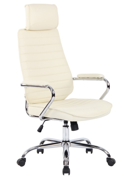 Kontorstol Rako ægte læder, creme Kontorstol Rako ægte læder, creme