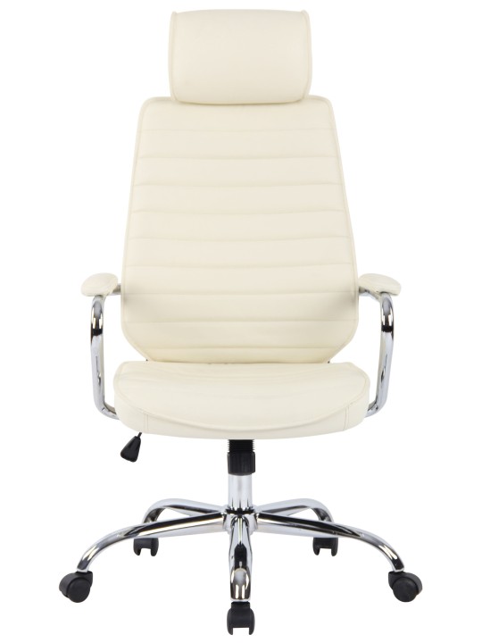 Kontorstol Rako ægte læder, creme Kontorstol Rako ægte læder, creme