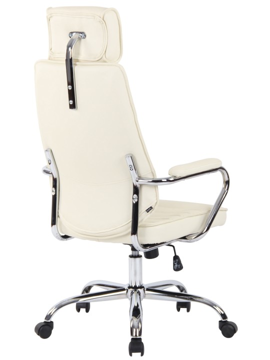 Kontorstol Rako ægte læder, creme Kontorstol Rako ægte læder, creme