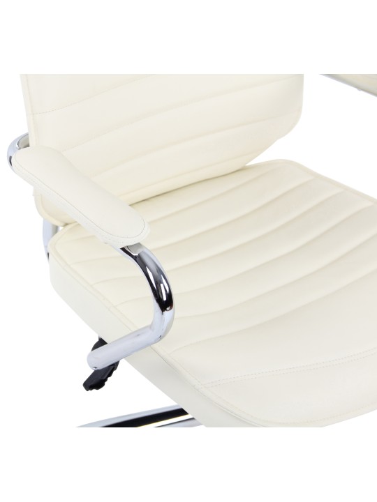 Kontorstol Rako ægte læder, creme Kontorstol Rako ægte læder, creme