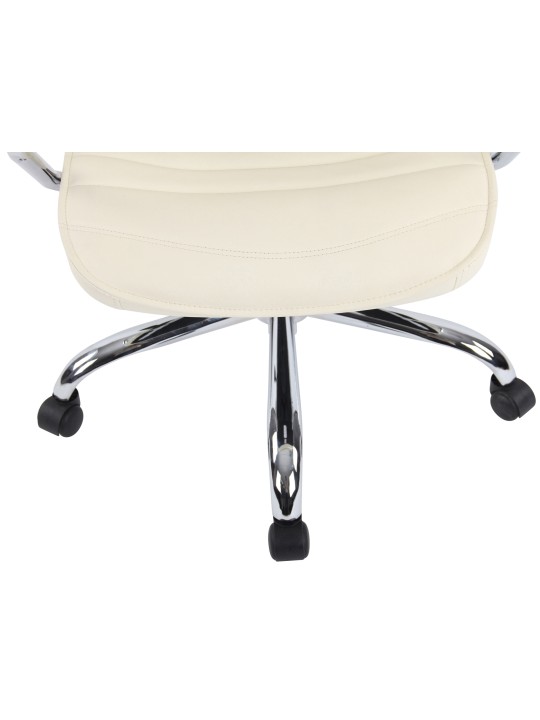 Kontorstol Rako ægte læder, creme Kontorstol Rako ægte læder, creme