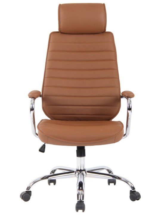 Kontorstol Rako ægte læder, lysebrun Kontorstol Rako ægte læder, lysebrun