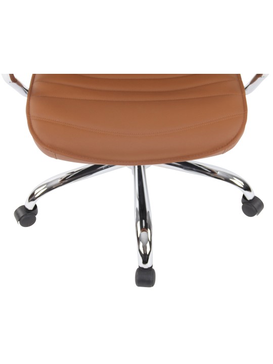 Kontorstol Rako ægte læder, lysebrun Kontorstol Rako ægte læder, lysebrun