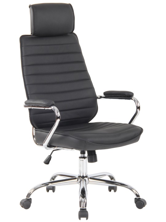 Kontorstol Rako ægte læder, sort Kontorstol Rako ægte læder, sort