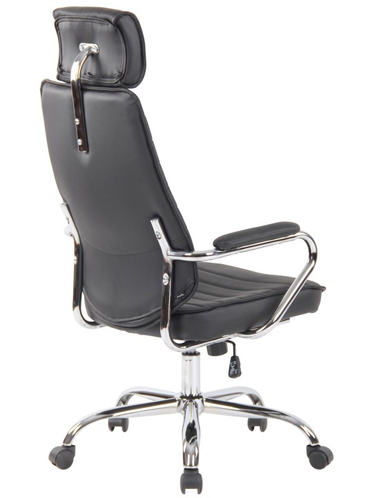 Kontorstol Rako ægte læder, sort Kontorstol Rako ægte læder, sort