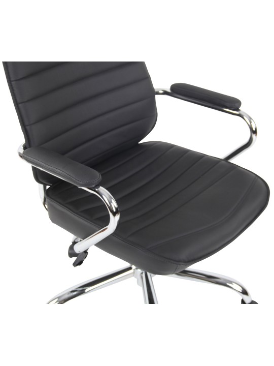 Kontorstol Rako ægte læder, sort Kontorstol Rako ægte læder, sort