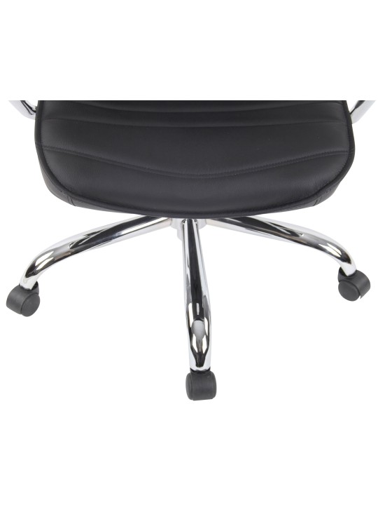 Kontorstol Rako ægte læder, sort Kontorstol Rako ægte læder, sort