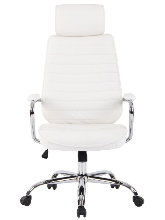Kontorstol Rako ægte læder, hvid Kontorstol Rako ægte læder, hvid