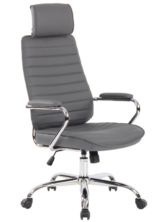 Kontorstol Rako ægte læder, grå Kontorstol Rako ægte læder, grå