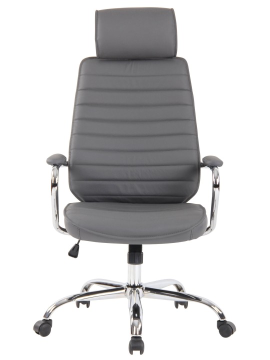 Kontorstol Rako ægte læder, grå Kontorstol Rako ægte læder, grå