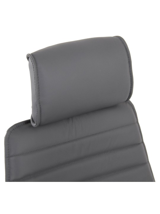 Kontorstol Rako ægte læder, grå Kontorstol Rako ægte læder, grå