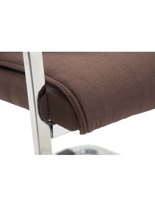 Sæt med 2 cantilever stole XL Anubis stof, brun Sæt med 2 cantilever stole XL Anubis stof, brun